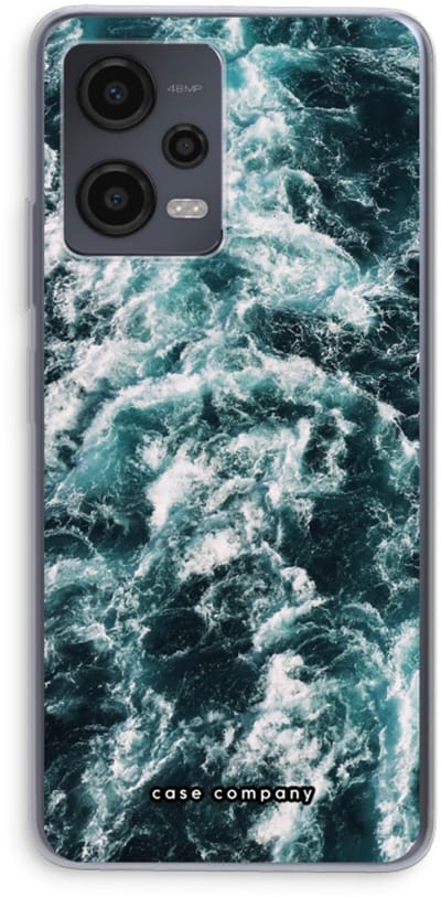Case Company® - Hoesje geschikt voor Xiaomi Redmi Note 12 hoesje - Zee golf - Soft Cover Telefoonhoesje - Bescherming aan alle Kanten en Schermrand