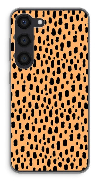 Case Company® - Hoesje geschikt voor Samsung Galaxy S23 hoesje - Panter - Soft Cover Telefoonhoesje - Bescherming aan alle Kanten en Schermrand