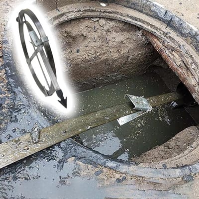 Rioolontstopper - Afvoerboor - Buitenleidingen Ontstoppen - Mangaanstaal Flexibel - 7.30 Meter - Zilver