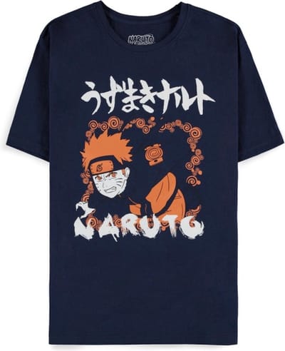 Naruto - Naruto Shippuden - Naruto Cloud Heren T-shirt - S - Donkerblauw
