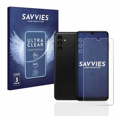 Savvies - Screenprotector voor Samsung Galaxy A13 5G (Voor+Camera) - Folie Beschermfolie transparant 6 Stuks