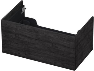 INK - Onderkast 1 Lade Push 2 Open Bestaande Uit - 800x450x376 Mm - Houtskool Eiken