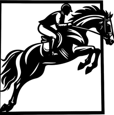 Paard - Wanddecoratie ruiter - Hout - Muurdecoratie - Dieren - 50x48cm - Kinderkamer - Meisjeskamer - Jongenskamer - Paarden - Wanddecoratie