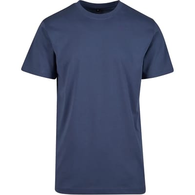 Build Your Brand - Rond Hals T-Shirt - Vintage Blue maat XS