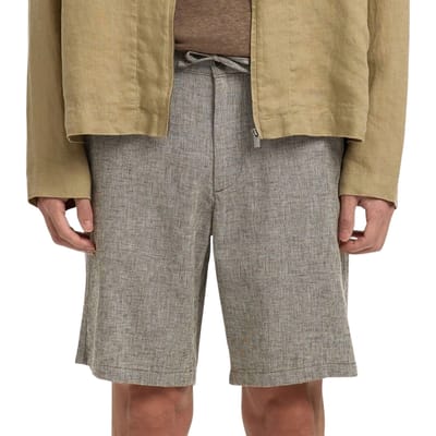 Selected  Korte Broek SLHREGULAR-BRODY LINEN BLD SHORTS