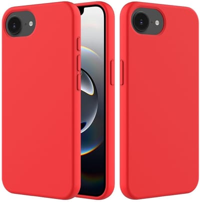 Coverup Hoesje - Geschikt voor iPhone 16e / 17e Hoesje - Coverup Liquid Colour Back Cover - Cadmium Red