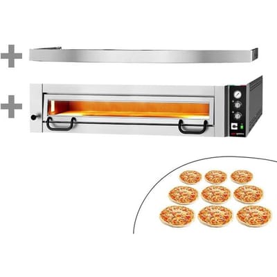 GGM Gastro Elektro Pizzaofen Power - 9x 34 cm - Manuell - inkl. Haube