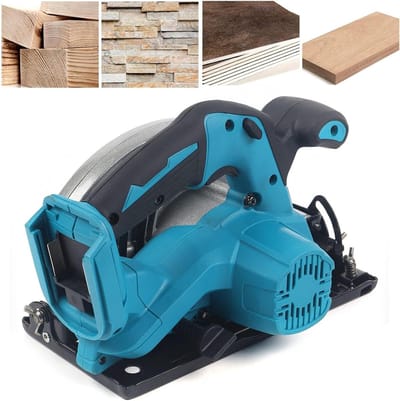 Cirkelzaag - Handzaag machine - Hout snijden - Borstel loze motor - 185 mm - Zwart