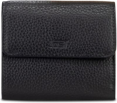 JOST Leren portemonnee Vika Wallet Black zwart