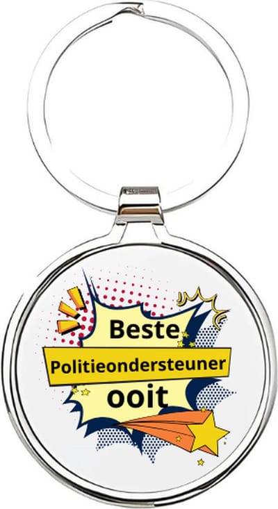 Akyol - de beste politieondersteuner ooit Sleutelhanger - Politie - de beste politieondersteuner - politieondersteuner - agent - politie - hulpdienst - politiemacht - politieagente - agent - agente - politieauto - gevangenis - 112 - 4 x 7,5 CM