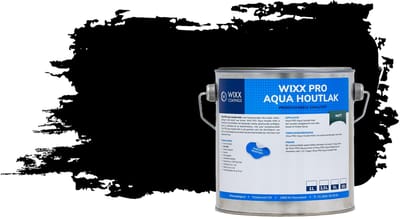 Wixx PRO Aqua Houtlak Matt - 2.5L - RAL 9005 | Gitzwart
