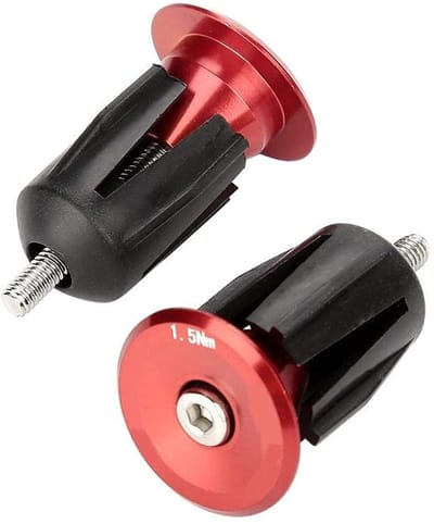 Dailygoody - Fietsstuurdop - Aluminiumlegering - Lichtgewicht en duurzaam - Rood - Stuurdop voor racefiets en mountainbike - Geschikt voor diverse fie