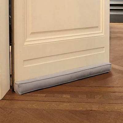 Deur Tochtstopper - Tochtrol Deur - Tocht Vrij Houden - Altijd Op Zijn Plek - 120 cm - Lichtgrijs