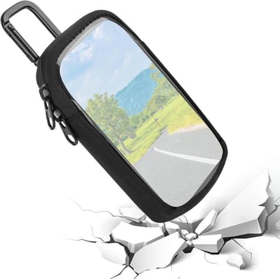Mediaspeler Beschermhoes - Draagbare Muziekhoes - Reisbescherming - Transparant Touchscreen Venster - 8.5 cm - Zwart