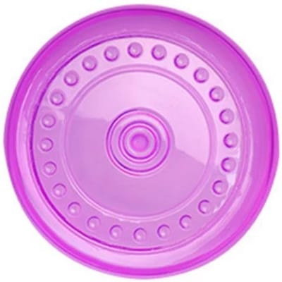 Disques volants amusants et souples en TPR pour chien, jouets pour chiots, jouets d'entraînement agiles, résistants aux morsures, fournitures pour animaux de compagnie violet