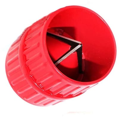 Dailygoody - Pipe Deburrer - Universele Buisafbramer - Compact en veelzijdig - Rood - Deburring Tools - Perfect voor binnen en buiten - Voor alle buis