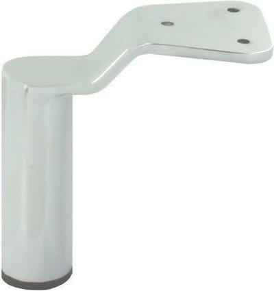 FLE - Stalen meubelpoot chroom rond ø 3,8 cm en hoogte 14 cm