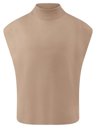 Sweatervest Van Peter Hahn beige