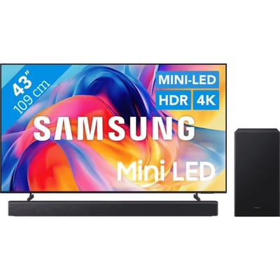 Samsung Mini-led 43" M73H (2026) + Samsung HW-B450F (2025)