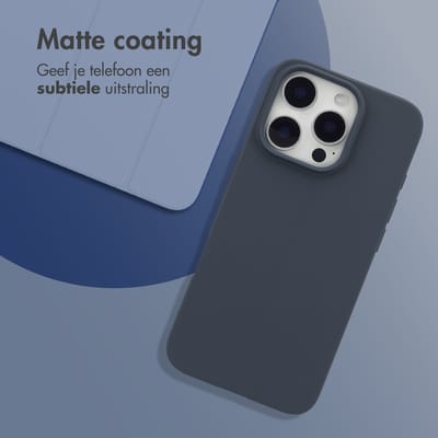 imoshion Hoesje - Geschikt voor Apple iPhone 16 Pro - Color Backcover - Donkerblauw