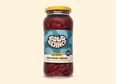 Bold Bean Co - Queen Rode Kidney Bonen 6x 570 g - Rijk aan eiwit & vezels – Ready-to-eat – Vegan & glutenvrij