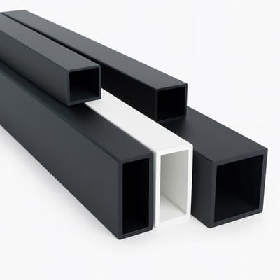 Vierkante Aluminium Buis - Aluminium Profiel - Frame Constructie - Gepoedercoat Mat - 30x30x2mm 2000mm - Wit RAL 9016