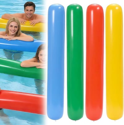 4 stuks zwemslangen van 150 cm, kleurrijke zwembadnoedels voor kinderen en volwassenen, ideaal voor baden en watersportactiviteiten