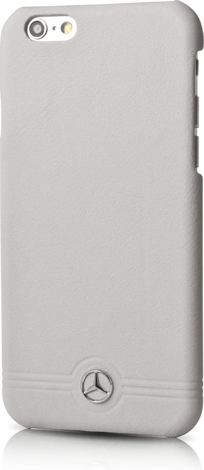 Grijs hoesje van Mercedes-Benz - Backcover - Classic - Leer - iPhone 6-6S - Modern