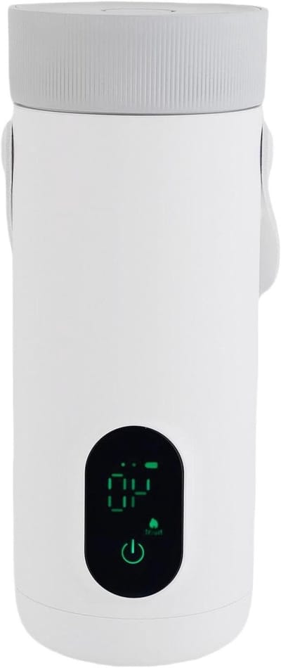 Reiswaterkoker - Draagbare waterkoker - Onderweg warme drankjes - USB Oplaadbaar - 350 ml - Zwart