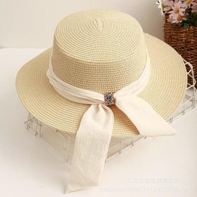 1 Stuk Dames Zonne Stro Hoed Brede Rand Stro Zonne Hoed Opvouwbaar Inpakbaar Strand Zomer Hoed Opvouwbaar Op Rolbare Floppy Strand Hoed Voor Dames One Size
