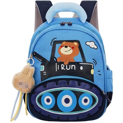 Nieuwe Bouwvrachtwagen Schooltas voor Jongens Cartoon Kleuterschool Rugzak voor Kinderen Leeftijden 3-6 Lichtgewicht Kleuterschool Schooltas Cadeau