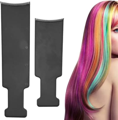 Balayage Markering Bord met Tanden - Professionele Kam en Paddle voor Haarverf, Kleurtechnieken en DIY Haardressing Tools