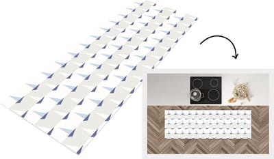 Keukenloper - Loper keuken - Patronen - Boot - Zee - 150x50 cm - Keukenloper vinyl