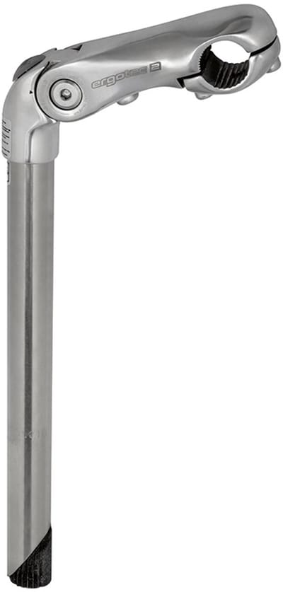 Ergotec Stuurpen Kobra - Verstelbaar - RVS - 22,2 - 300x110 - 25,4mm - Zilver