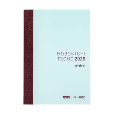 Dailygoods- Planner A6 - Hobonichi Techo 2026 - Dagelijks - Juli Start - Maandag Start - Tomoe River Papier - 6 Maanden - Agenda