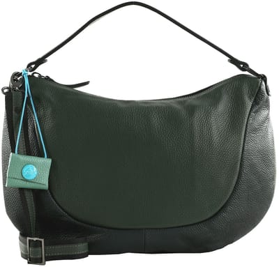 Gabs Leren schoudertas Marty TG Multi Shoulder Bag Olive Green + Abete + Prezzemolo groen