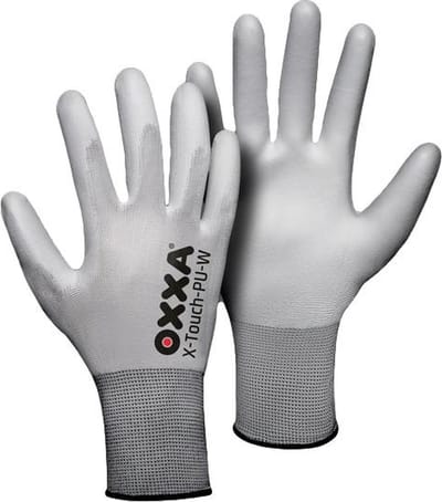 OXXA X-Touch-PU-W 51-115 handschoen 12 paar XL Oxxa - Wit - PU/Nylon - Gebreid manchet - EN 388:2016