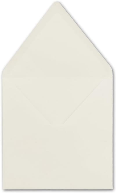 Vierkante Enveloppen 15,5 x 15,5 cm Natuurwit 110 g/m2 Zonder Venster