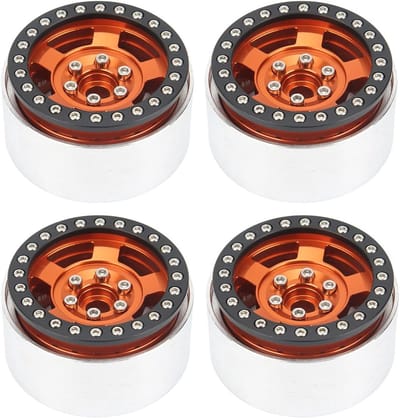 RC Auto Wielen - Velgen Set - RC Rijden - CNC Gefreesd - 4 Stuks - Oranje