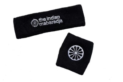The Indian Maharadja Zweetbanden set - Zwart