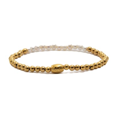 Aurelia Gold / Pearls Beads Armband - XS