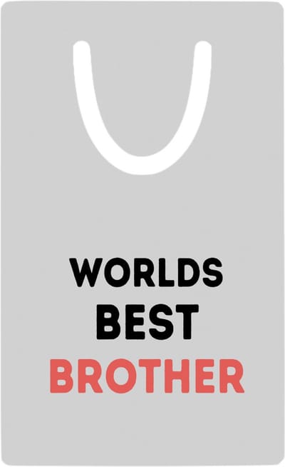 Hacebo® - worlds best brother metalen boekenlegger - Broer - de beste broer - verjaardagscadeau - verjaardag - cadeau - cadeautje voor broer - broer artikelen - kado - geschenk - gift Bladwijzer boekenleggers - 7.6 cm x 5cm
