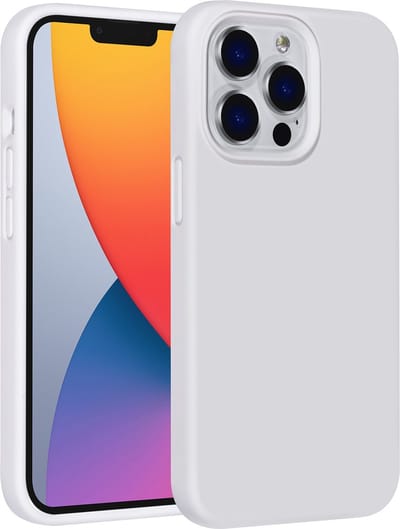 UNIQ Accessory - Silicone Smartphonehoesje voor Apple iPhone 13 Pro - Wit - Bescherm je Telefoon.
