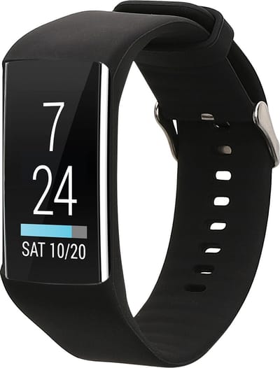 kwmobile horlogebandje geschikt voor Polar A360 / A370 polsband - Smartwatch bandje van TPU - Activity tracker horloge band in zwart