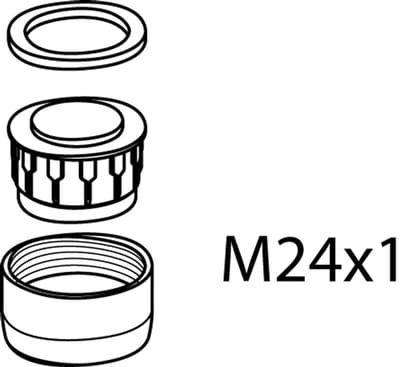 Ideal Standard Straalregelaar, M24X1, Chroom , B964729AA
