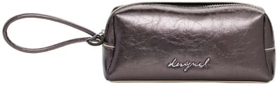 Desigual toilettas Mone Capsule Zip Bag Plata Oscura mauve