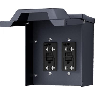 Elektrische Doos met Deksel Dubbel WRTR GFCI 20A Stopcontacten Waterdicht 3R Behuizing voor Buiten
