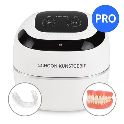 Ultrasone Kunstgebit Reiniger met UV & Droogfunctie – Professionele Gebitsreiniger voor Prothese, Beugel, Retainer & Aligner