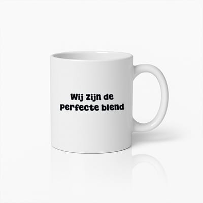 Koppel Koffiemok | Romantische Quote Beker | Wij Zijn de Perfecte Blend | 330ml Keramisch Cadeau voor Lovers