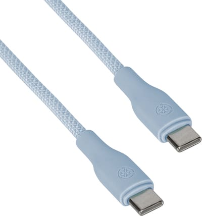 USB-C naar USB-C Kabel - Blauw - 1 Meter - 60W Super Fast Charge - Ultra Sterk en Flexibel - Geschikt voor iPhone 15 en Samsung - USBC Kabels